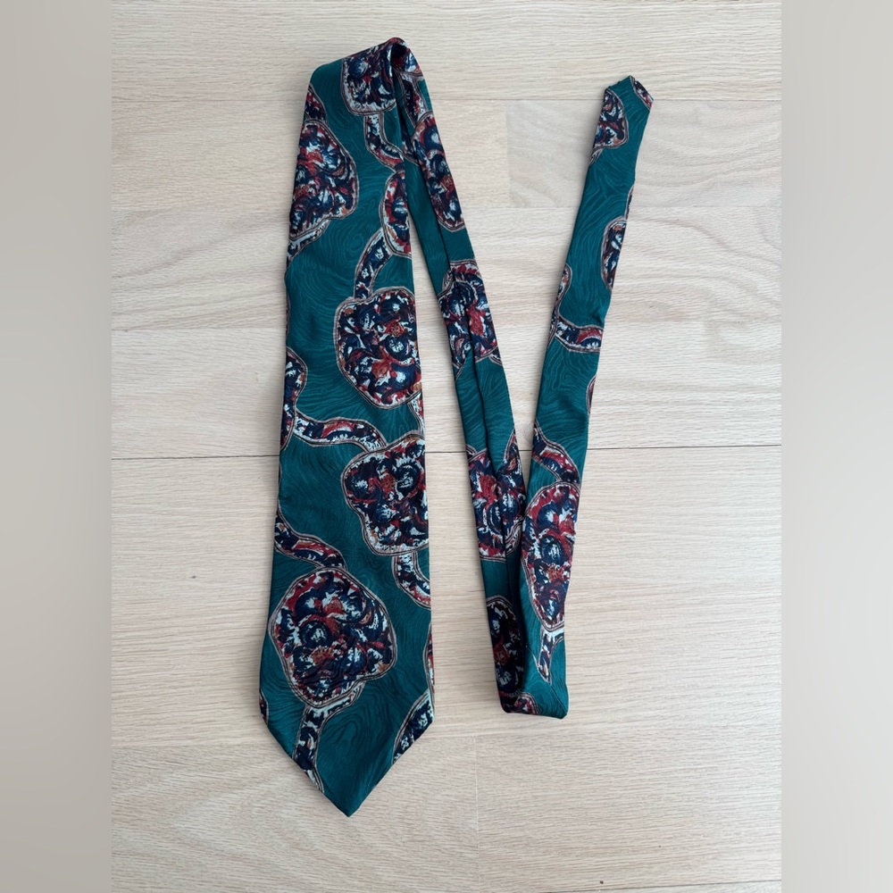 Mario Valentino 100%‎ Silk Neck Tie Hand Made